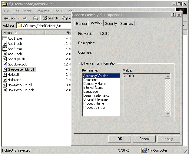 C assembly version. Reference Assemblies. Что за приложение bin. Tdebug.